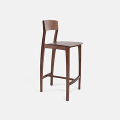 Dark wooden chair, comfortable sitting chair for house
