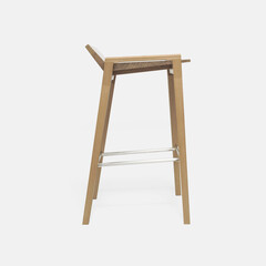 Light wooden sitting stool, wood stool furniture
