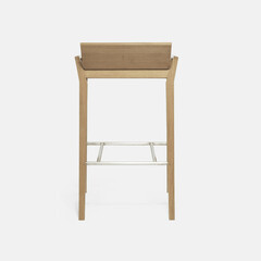 Light wooden sitting stool, wood stool furniture