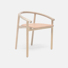 Light wooden comfortable chair, house sitting furniture