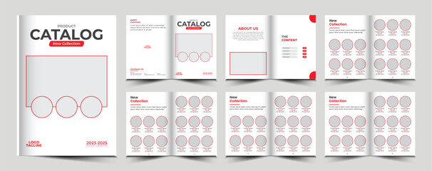 Product catalog or catalogue template design	