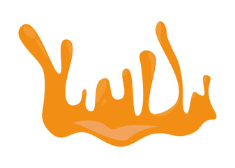 Obraz premium Orange splatter isolated