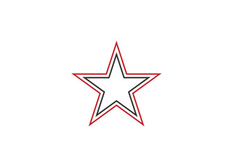 Abstract star sign Branding Identity Corporate vector unusual logo design template Isolated on a white background.