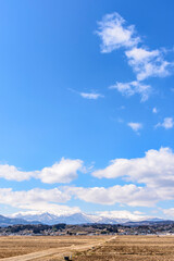 早春の蔵王山麓
