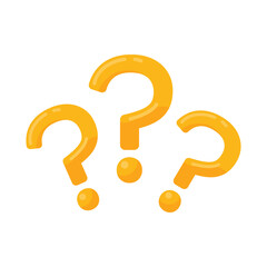 speech bubbles with question marks doubt concept problem solving