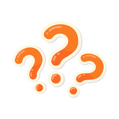 speech bubbles with question marks doubt concept problem solving