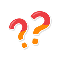 speech bubbles with question marks doubt concept problem solving