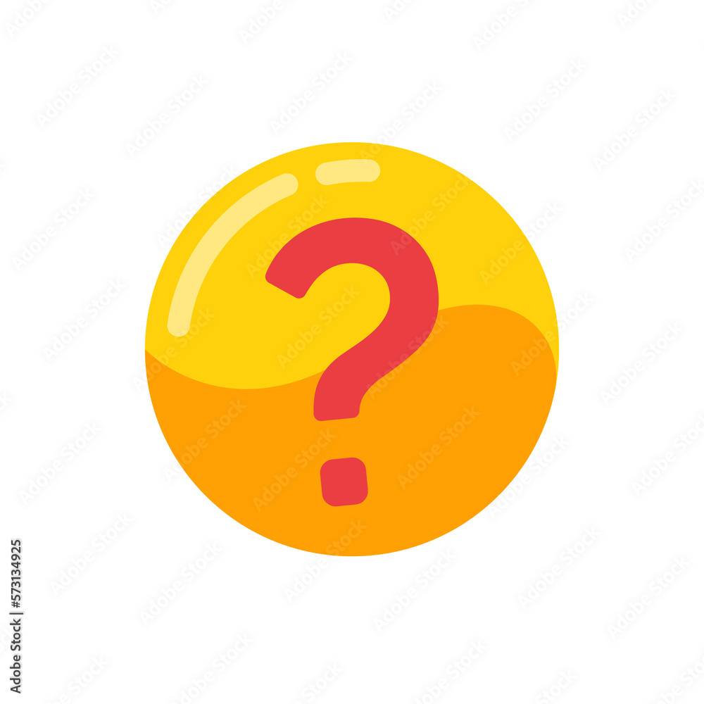 Poster speech bubbles with question marks doubt concept problem solving