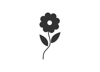 Flower icon in trendy flat style isolated on white background. Spring symbol for your web site design.