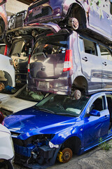 廃車になった自動車