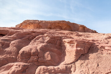Fototapeta premium Fantastically beautiful landscape in the national park Timna, near the city of Eilat, in southern Israel