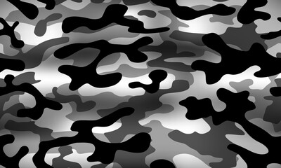 texture military camouflage repeats seamless army black white hunting. print - 573135979