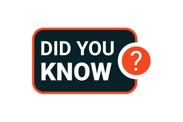 Did you know label design.