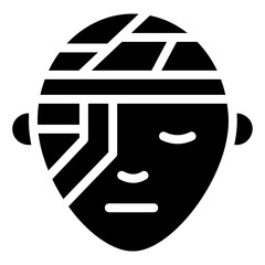 bandage glyph icon