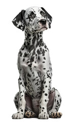 dalmatian puppy isolated on white, generative AI