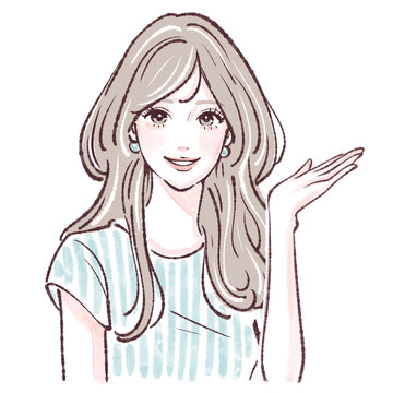recommend clip art: 女性のイラスト素材
