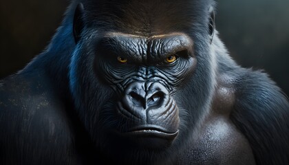 Obraz premium gorilla created using Generative AI Technology