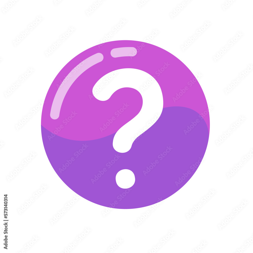 Poster speech bubbles with question marks doubt concept problem solving
