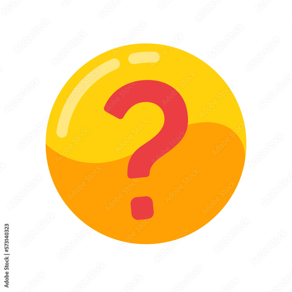 Poster speech bubbles with question marks doubt concept problem solving