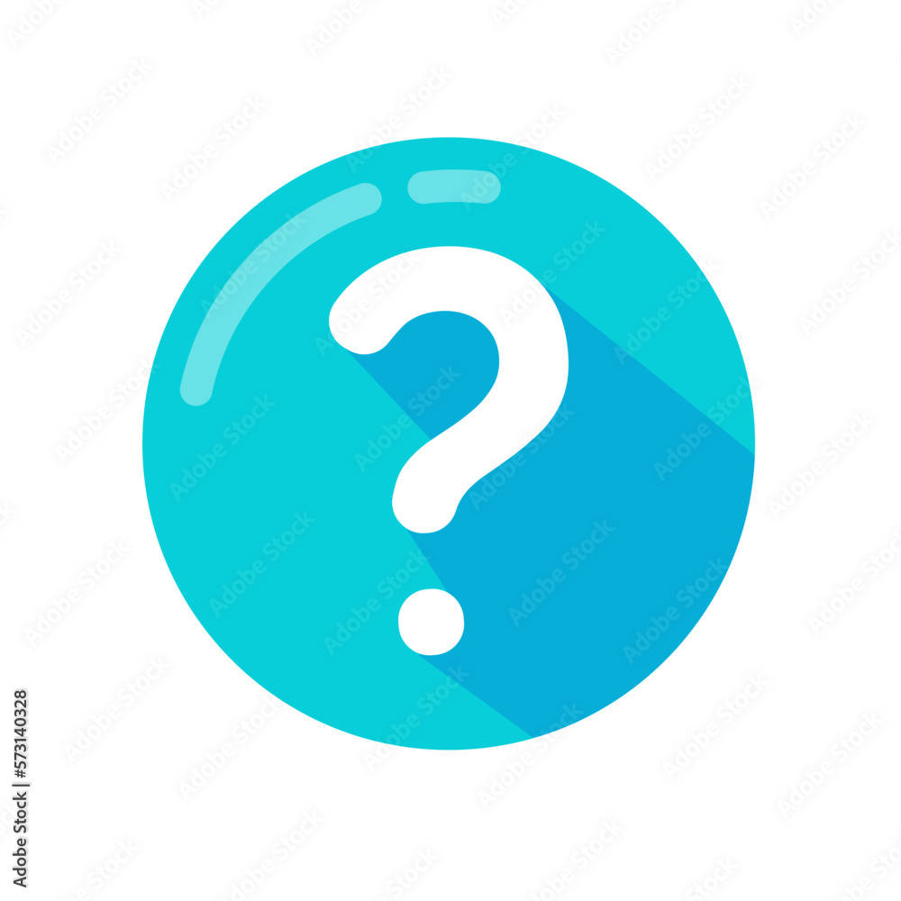Poster speech bubbles with question marks doubt concept problem solving