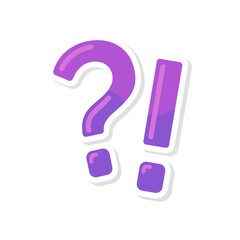 exclamation mark on quote text box surprise concept