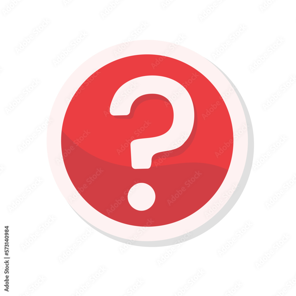 Poster speech bubbles with question marks doubt concept problem solving