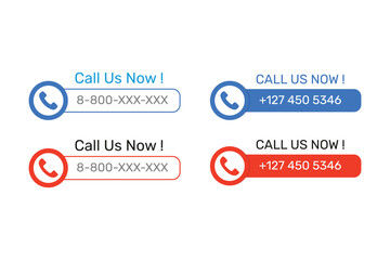 Phone call us now template design.