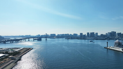 Fototapeta premium 都市の空撮
