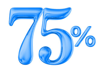 Percent 75 Blue Sale off Discount
