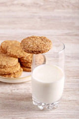 Oat and bran biscuits
