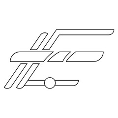 letter e icon illustration vetor