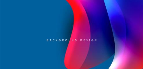 Fluid color liquid 3d elements abstract background