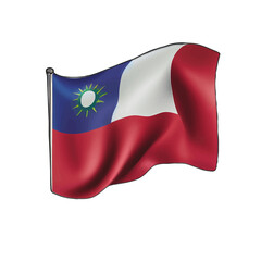 Taiwan Flag vector illustration. Taiwan background banner, Taiwanese patriot patriotism, Taiwan logo artwork