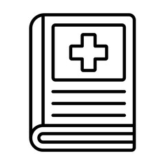Fototapeta premium Medical Book Icon