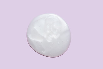 shampoo texture, shimmering lotion on a pink background, conditioner for face and body, hair mask