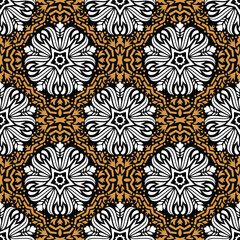 Decorative abstract gold and white pattern