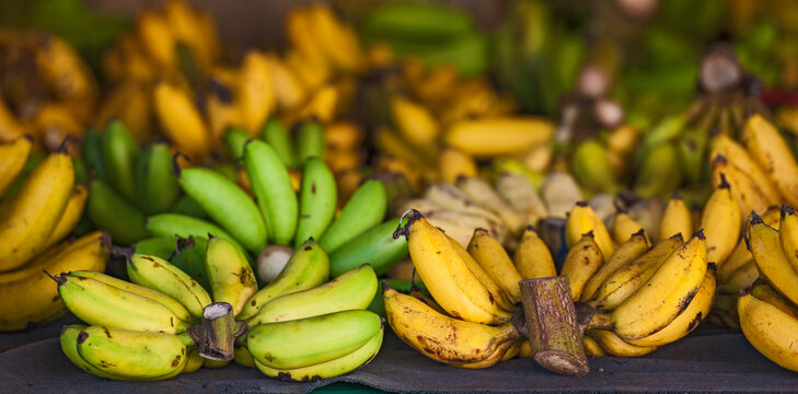 Bananas on street market in Hoi An