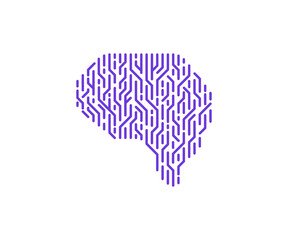 AI brain neurons vector illustration. Artificial Intellegence illustration. AI vector illustration for business.