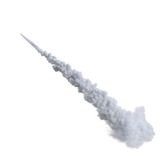 Smoke trails for missile. 3d render
