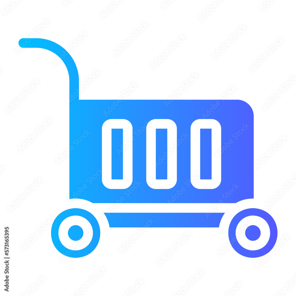 Poster shopping cart icon 