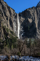 waterfall in the mountains