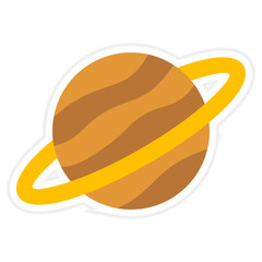 Saturn Sticker Icon