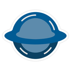 Fototapeta premium Black Hole Sticker Icon