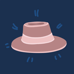 Cartoon vector illustration of Hat and headwears.