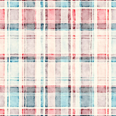 Bleached Effect Textured Checked Pattern