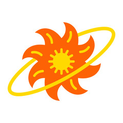 Supernova Flat Icon