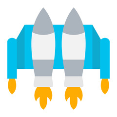 Jetpack Flat Icon