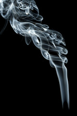 abstract shape smoke on black background