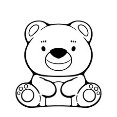 Fototapeta premium Retro Bear Summer Spring Love Honey 