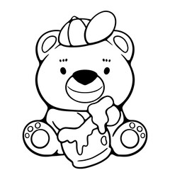 Retro Bear Summer Spring Love Honey 